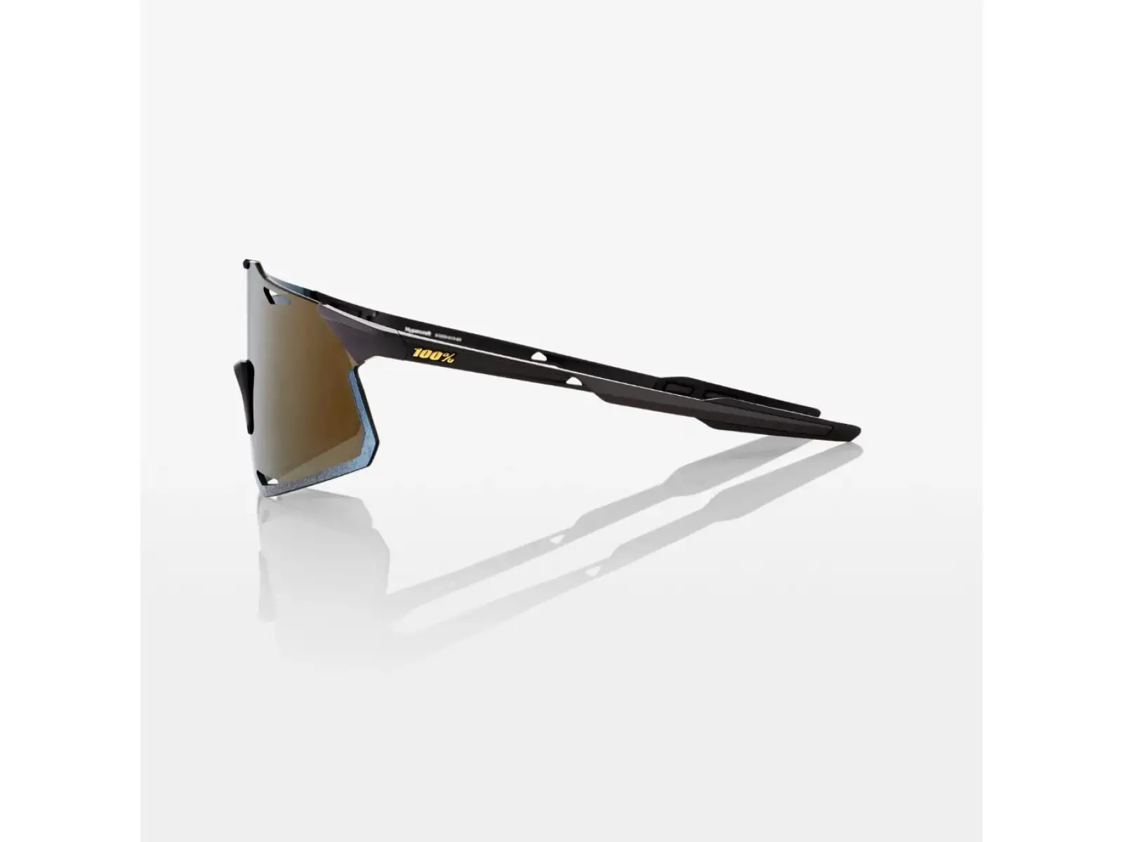 100% Hypercraft Sports Matte Black/Soft Gold Sunglasses