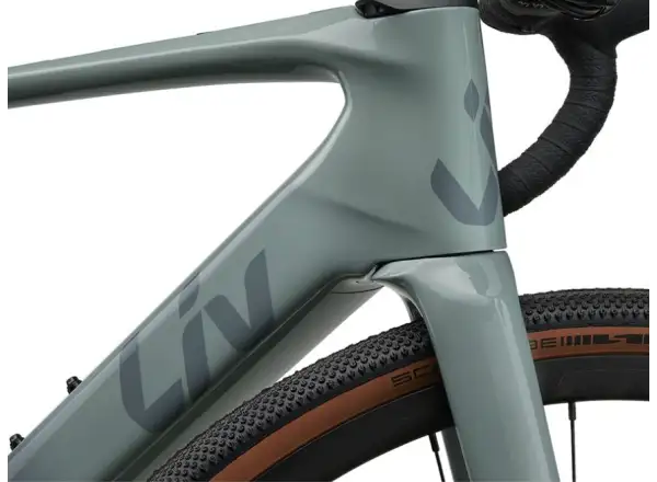 Liv Avail Advanced E+ Elite AR road e-bike Eucalyptus/Ocean Storm