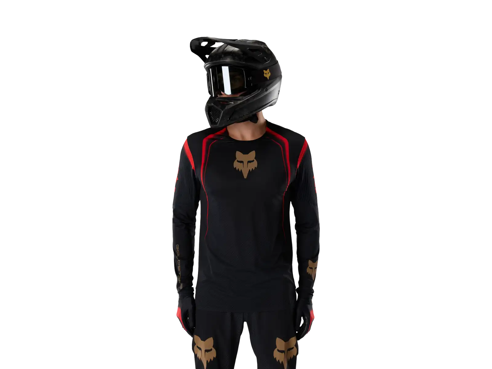 Fox Flexair Ls Jersey Goldstone Se men's jersey Black