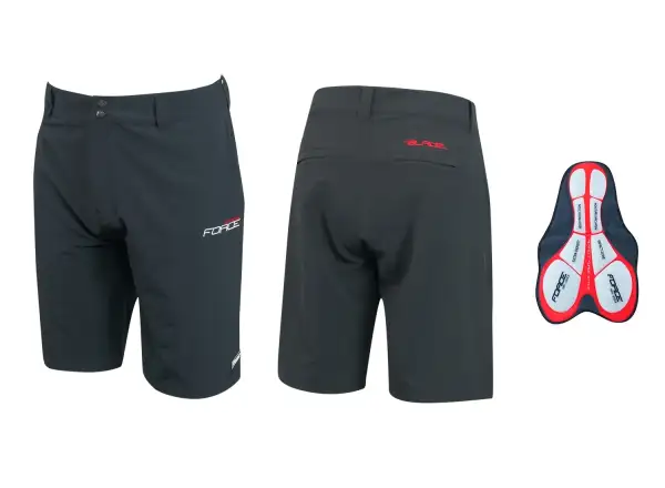 Force Blade men's shorts with padding black