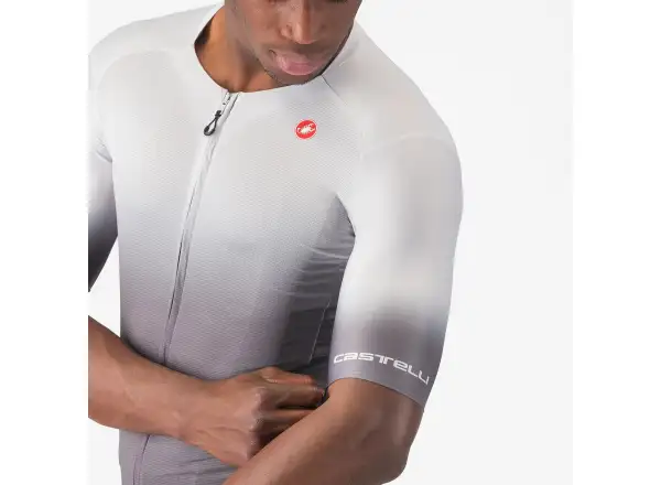 Castelli UPF men's jersey short sleeve Silver Grey