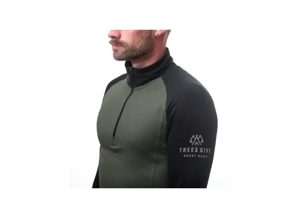 Sensor Coolmax Thermo men's sweatshirt Olive Green/black