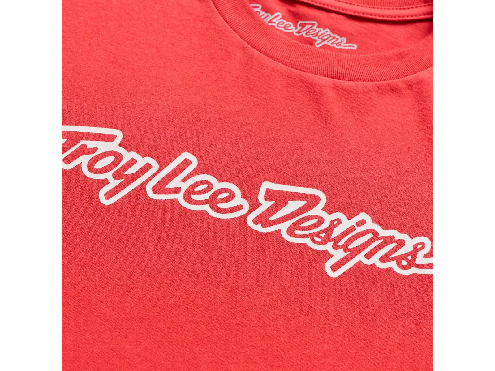 Troy Lee Designs Signature men's T-shirt short sleeve Scarlet glo