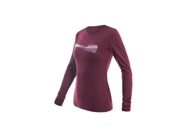 Sensor Merino Air PT Hills women's long sleeve shirt Port Red