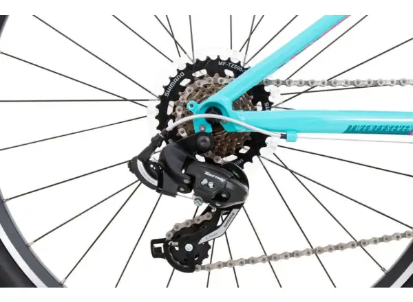 Rock Machine Catherine 27 gloss neon mint/petrol blue/pink children's bike