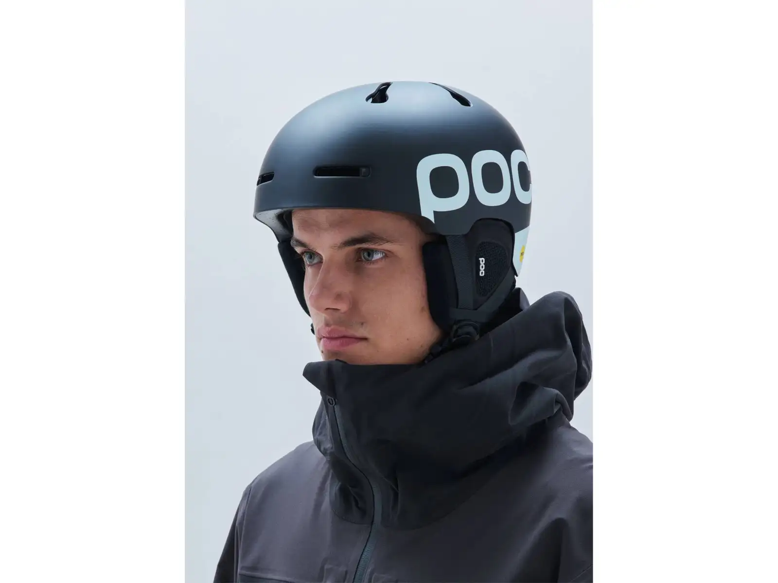 POC Auric Cut BC MIPS ski helmet Uranium Black Matt