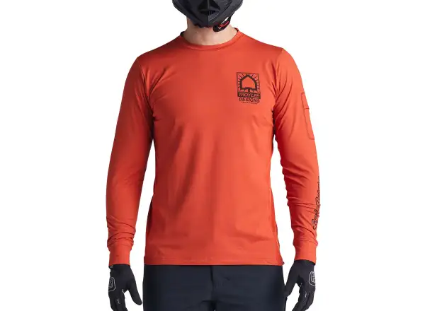 Troy Lee Designs Ruckus Ride Tee Create To Destroy men's jersey long sleeve Brick