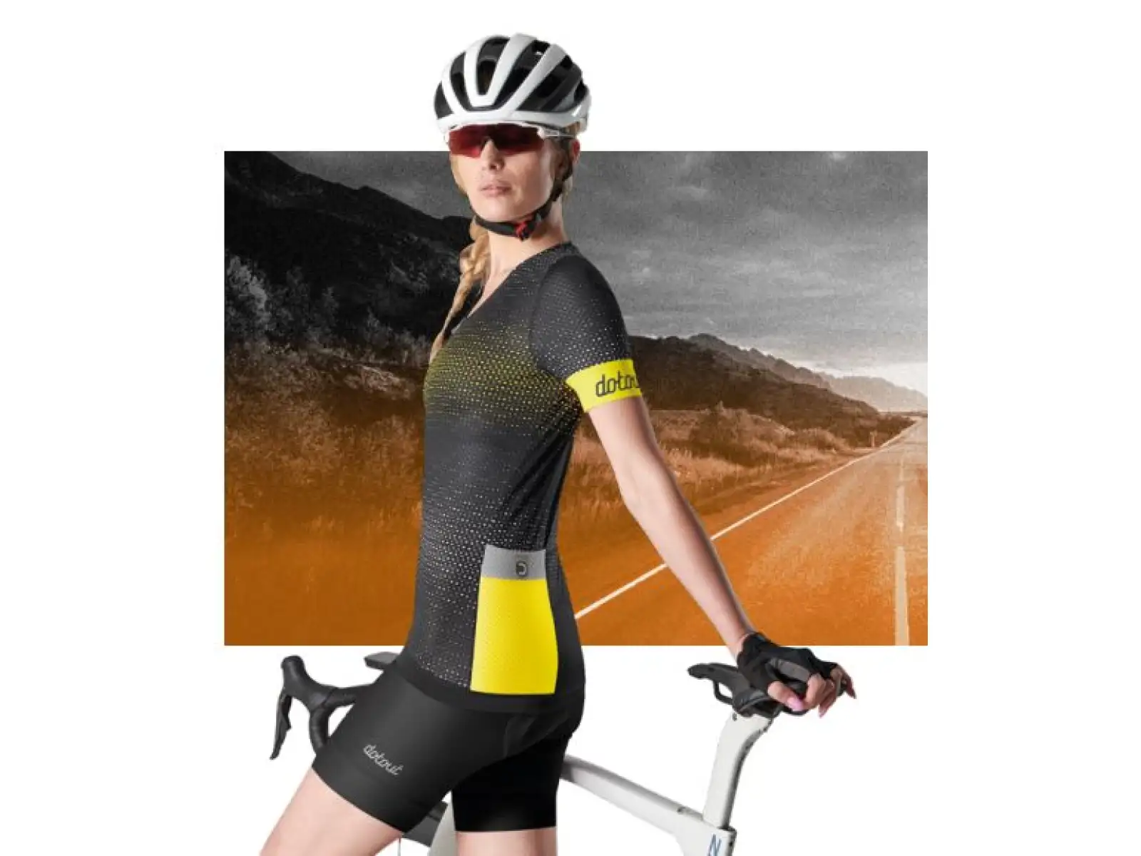 Dotout Rainbow women's jersey short sleeve Black
