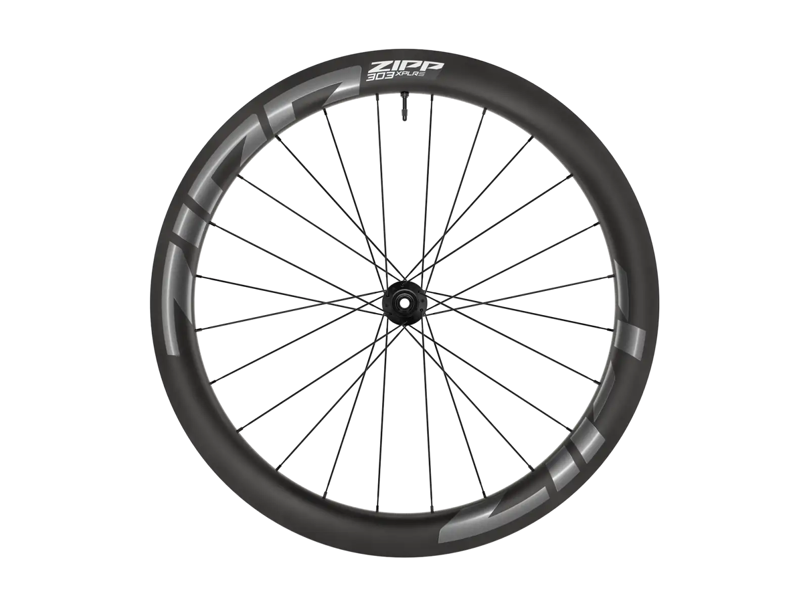 Zipp 303 XPLR S B1 front spoked wheel Dark Grey