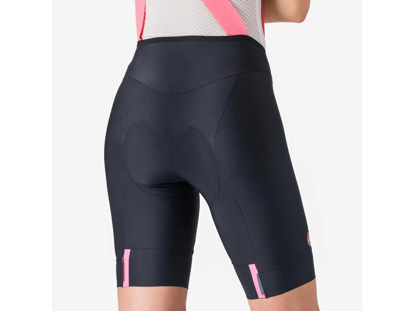 Castelli Giro Prima 2 women's bib shorts with insert Nero/Rossa