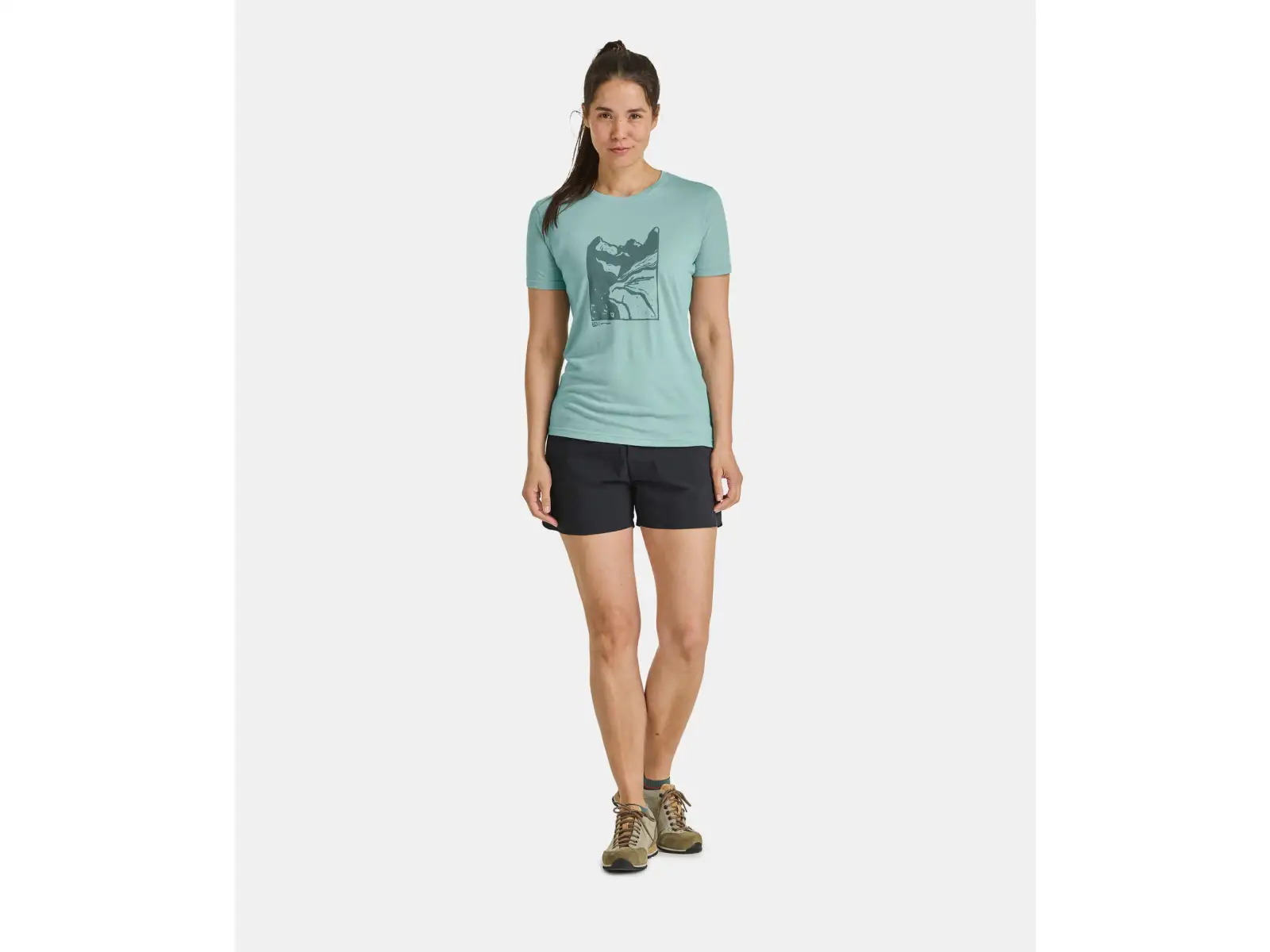 Ortovox 120 Cool Tec Mtn Cut women's T-shirt short sleeve Aquatic Ice M