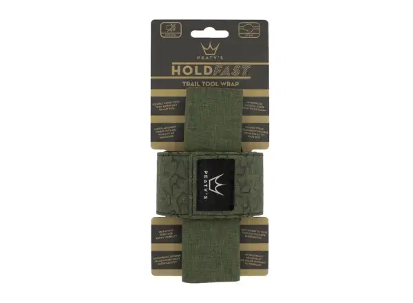 Peatys Holdfast trail tool wrap frame tape moss green