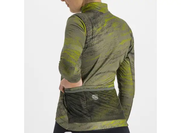 Sportful Cliff Supergiara Thermal women's jersey long sleeve beetle guacamole black