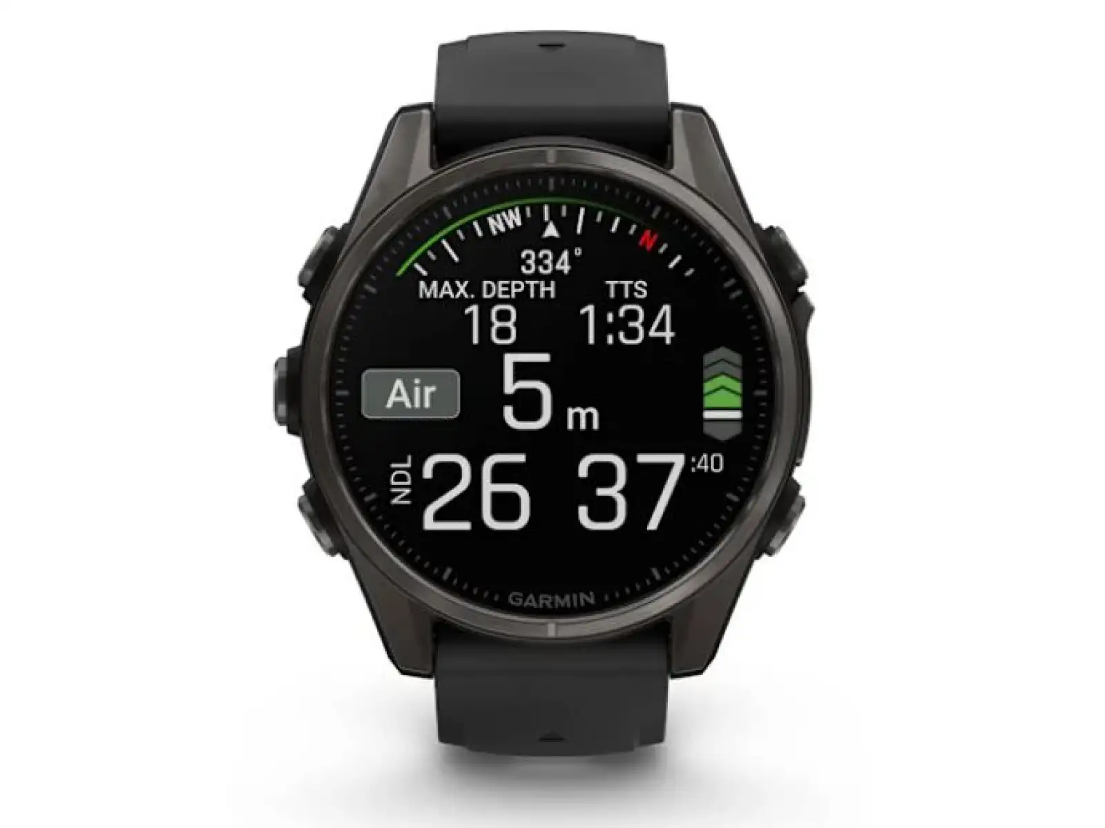 Garmin fenix 8 - 43 mm AMOLED Sapphire smart watch Carbon titanium Black/Pebble grey