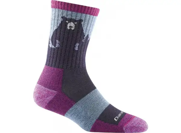 Darn Tough Bear Town Micro Crew Lightweight Cushion women's socks Purple