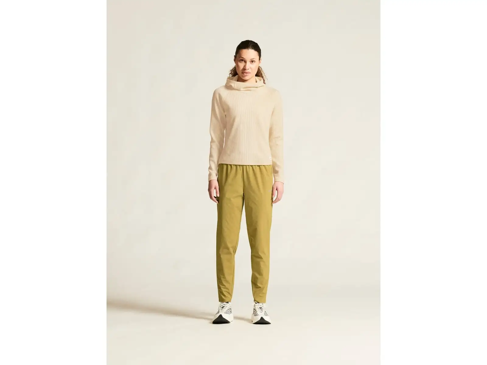 Craft Grid Hood women's hooded sweatshirt white