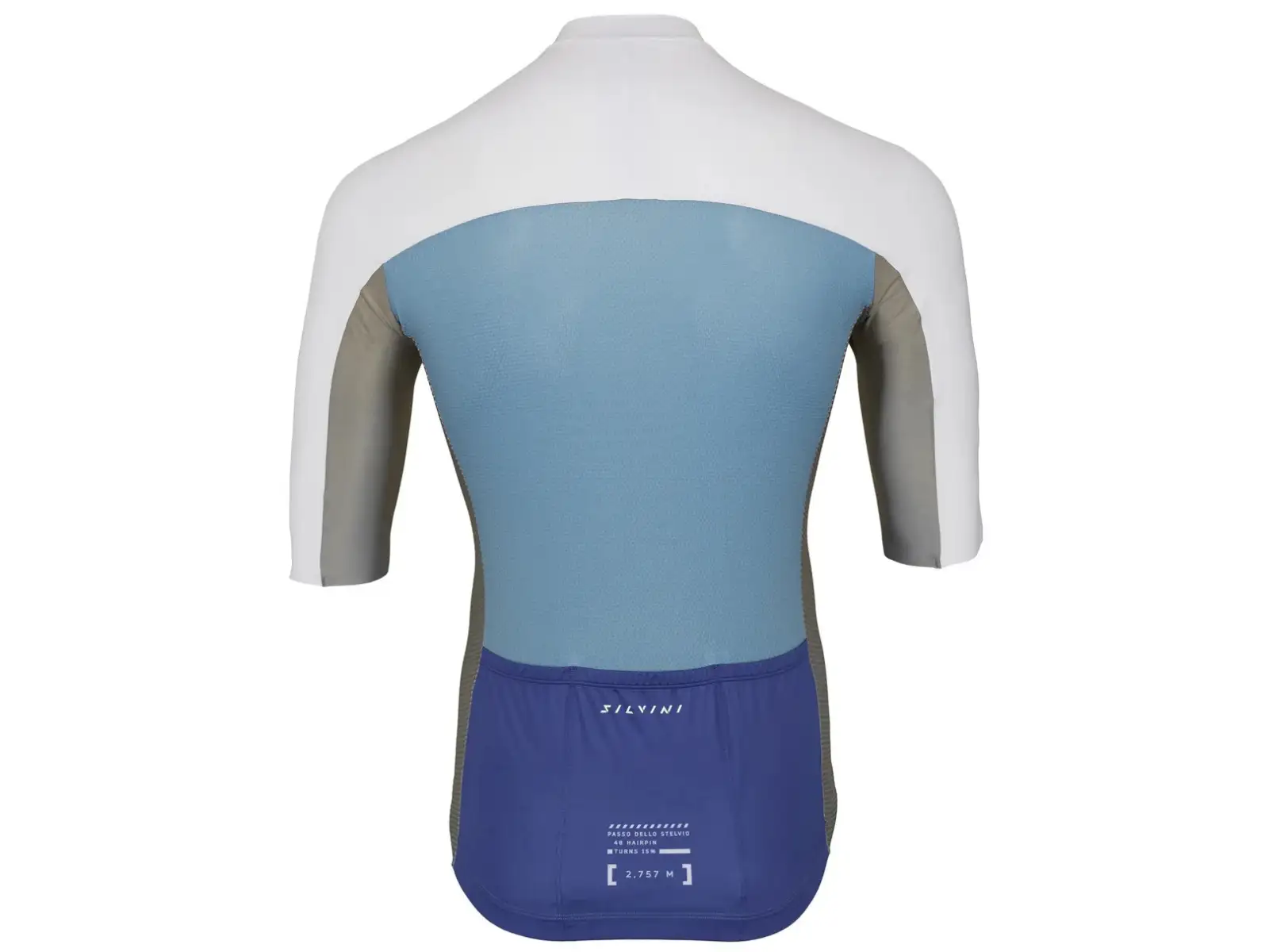 Silvini Stelvio men's jersey short sleeve Cloud/Blue