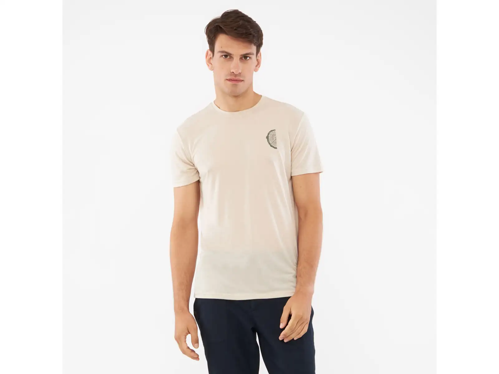 Viking Rune men's T-shirt short sleeve beige/olive