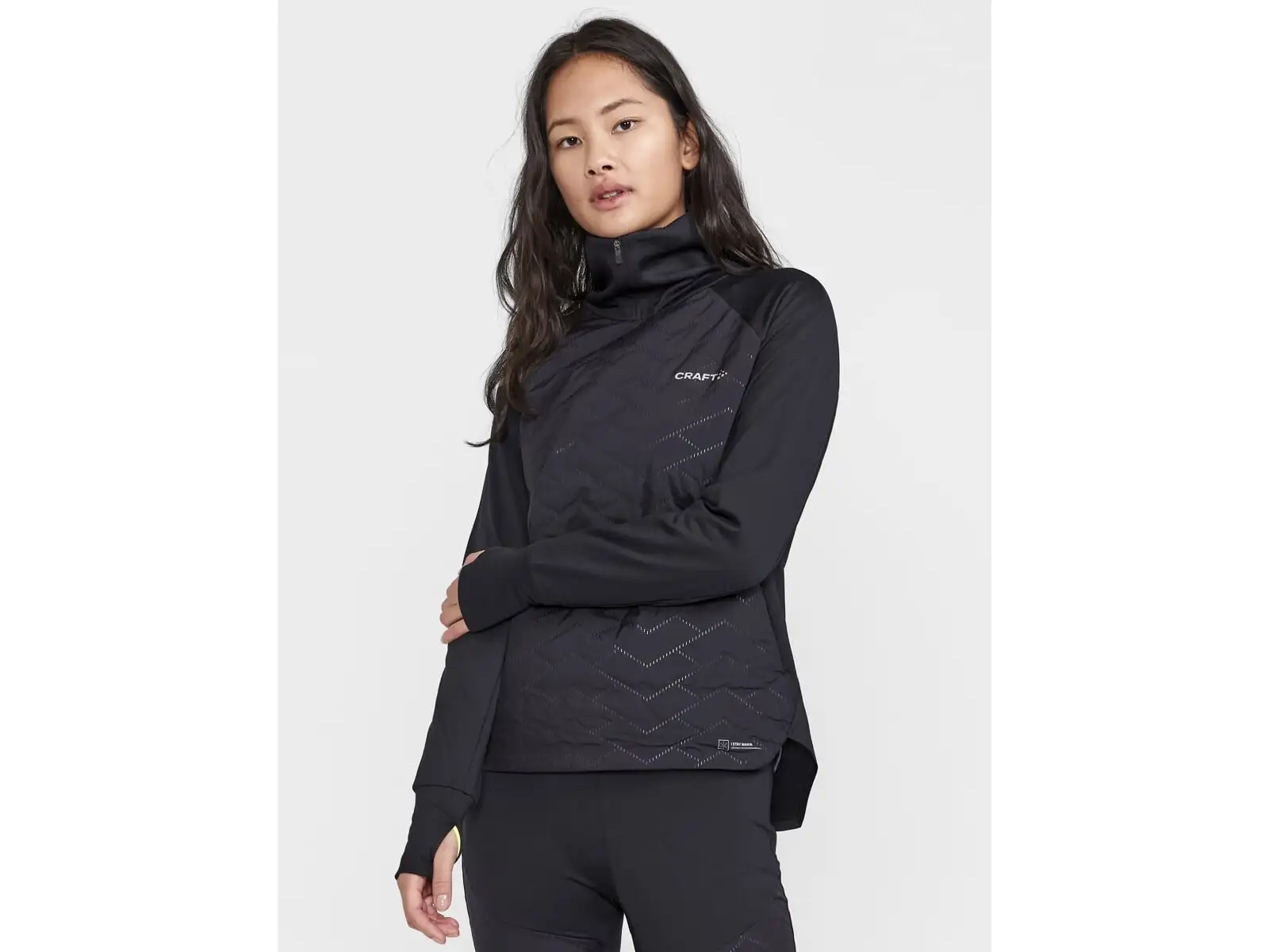 Craft ADV SubZ Sweater women's running jacket Black
