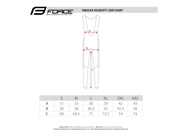 Force Endless men's bib pants without padding Black