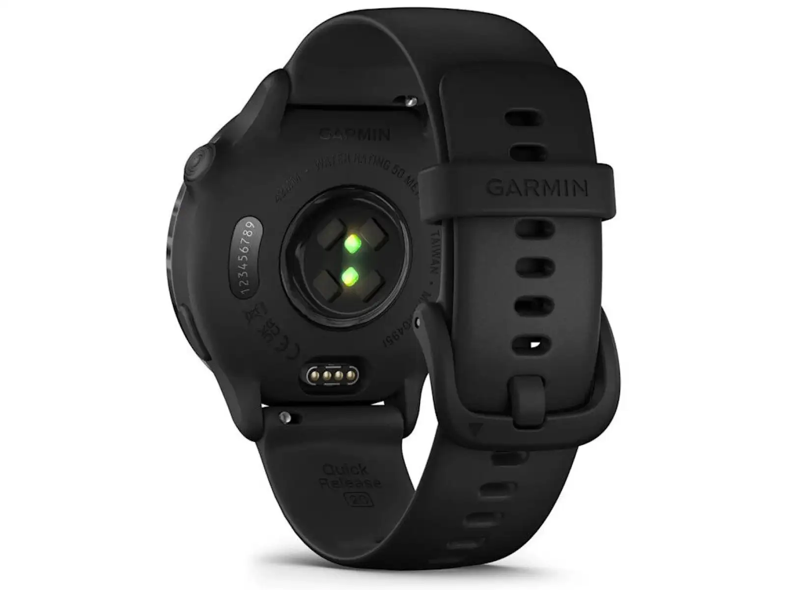 Garmin vívoactive 6 smart watch Slate silicone strap Black