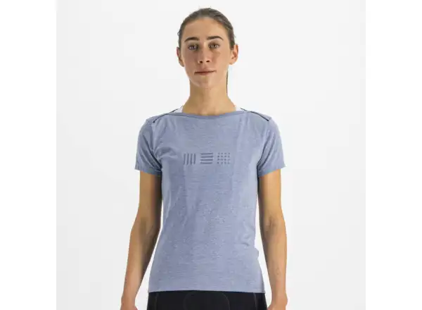 Sportful Giara women's short sleeve shirt blue sea