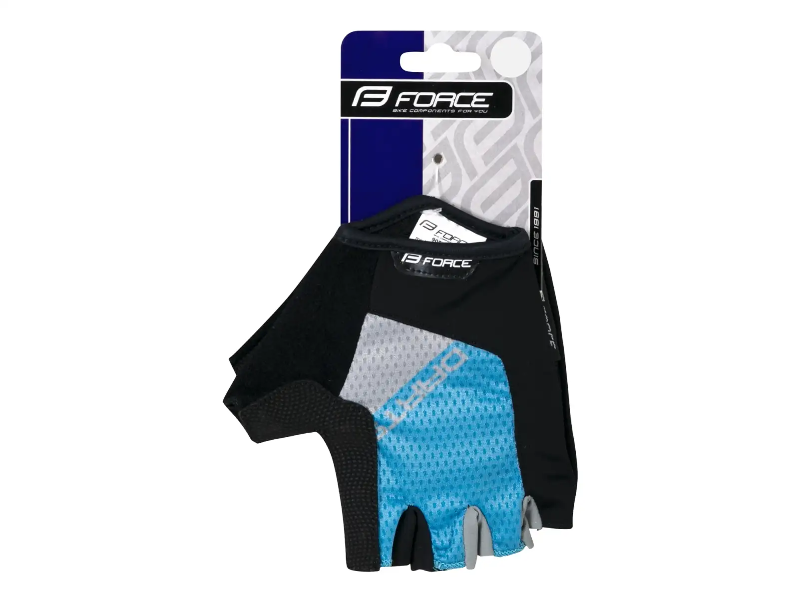 Force Darts Gel gloves without fastening blue/grey
