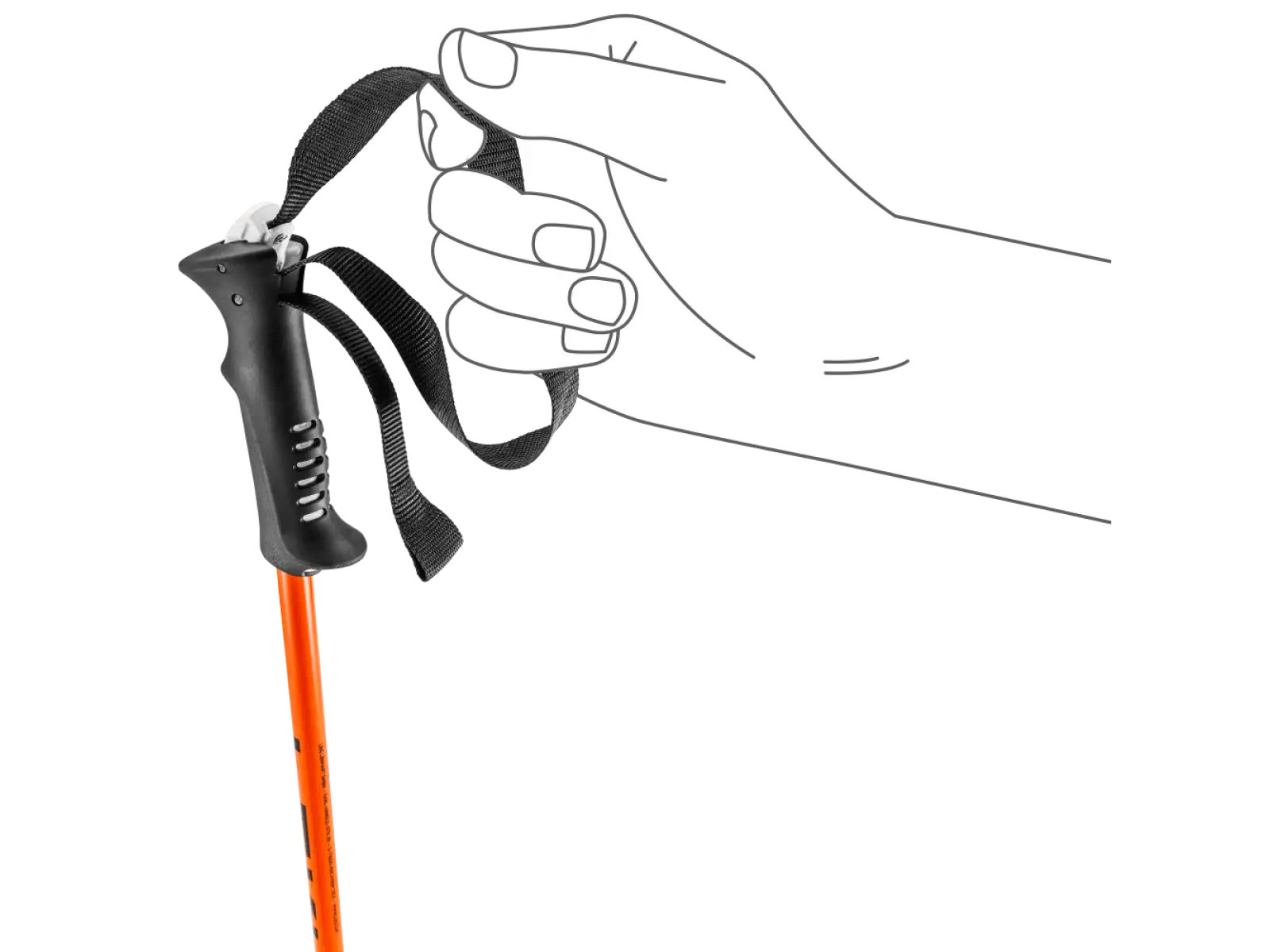 Legacy Junior trekking poles Orange