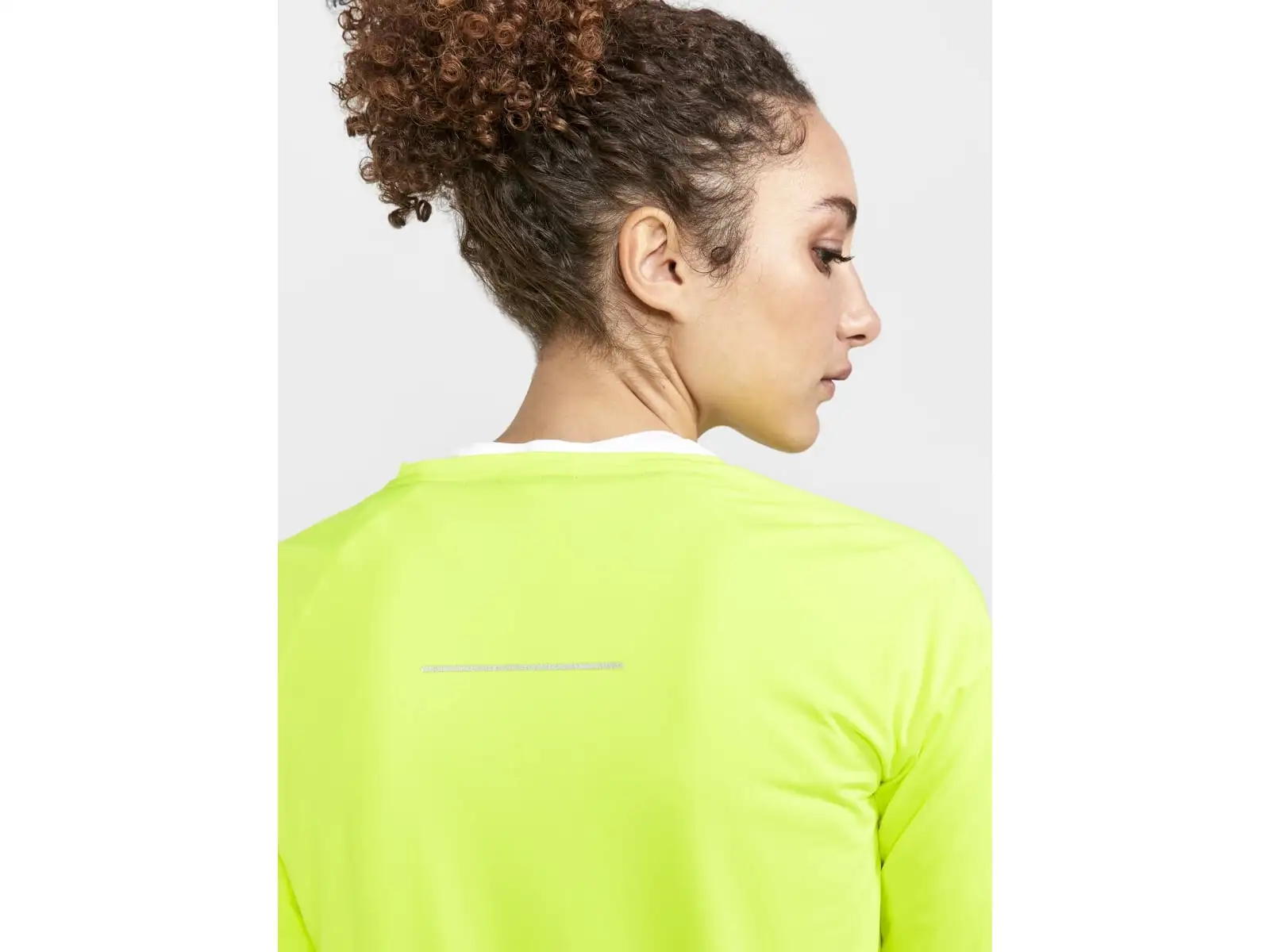 Craft Pro Hypervent Wind women's long sleeve running shirt yellow