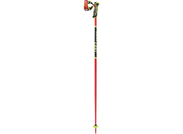 Leki WCR TBS SL 3D alpine poles fluorescent red/black/neon yellow