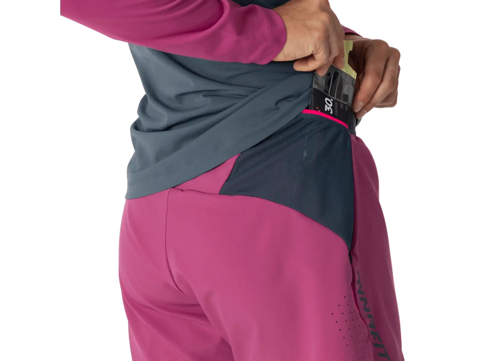 Dynafit Alpine Pro 2in1 women's running shorts Magenta