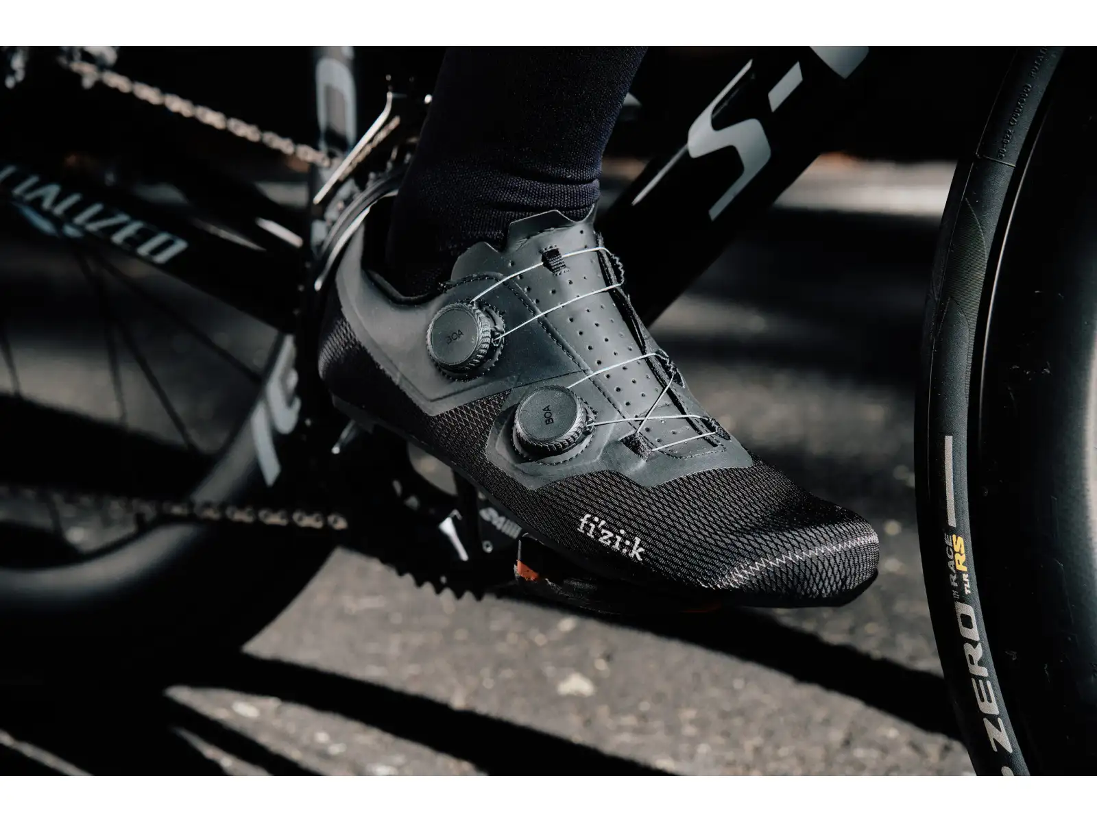 Fizik Tempo Lyra road cycling shoes Coal Black/Black