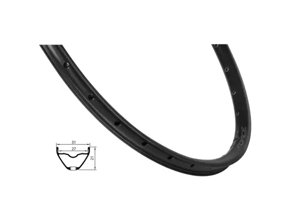Force XC Disc rim 584x27 28 holes black