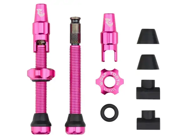 Wolf Tooth tubeless valves Click Valve kit 44mm pink