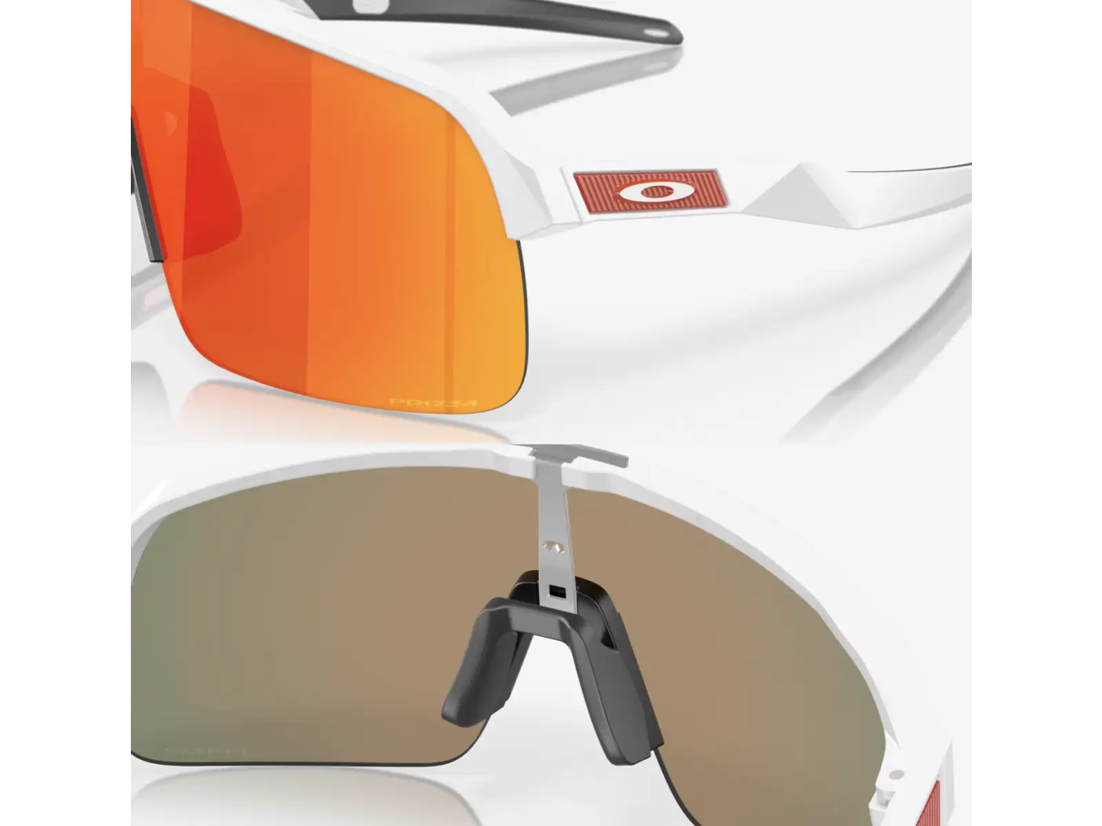 Oakley Sutro Lite sunglasses Matte White/Prizm Ruby