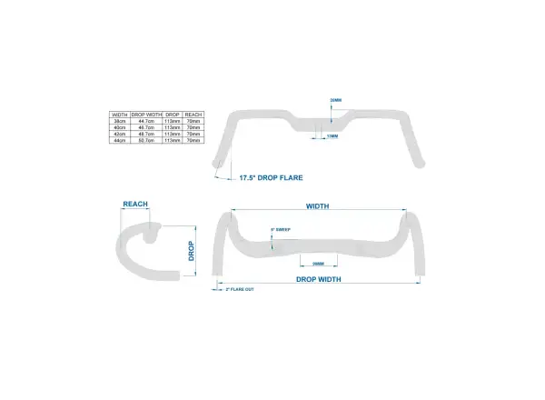 Ritchey handlebars Superlogic Ergomax 38 handlebars with integration