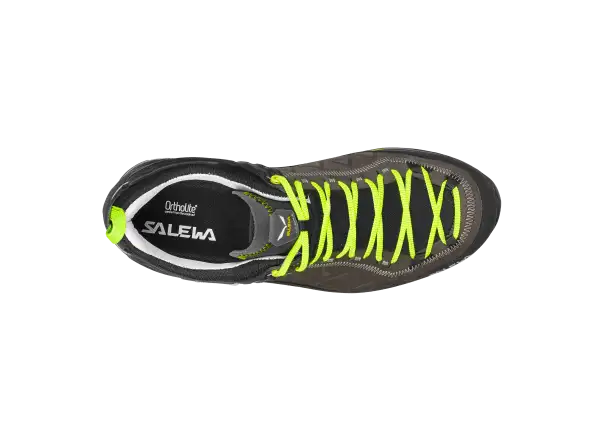 Salewa Mountain Trainer 2 Leather men's shoes Smoked/Fluo Green