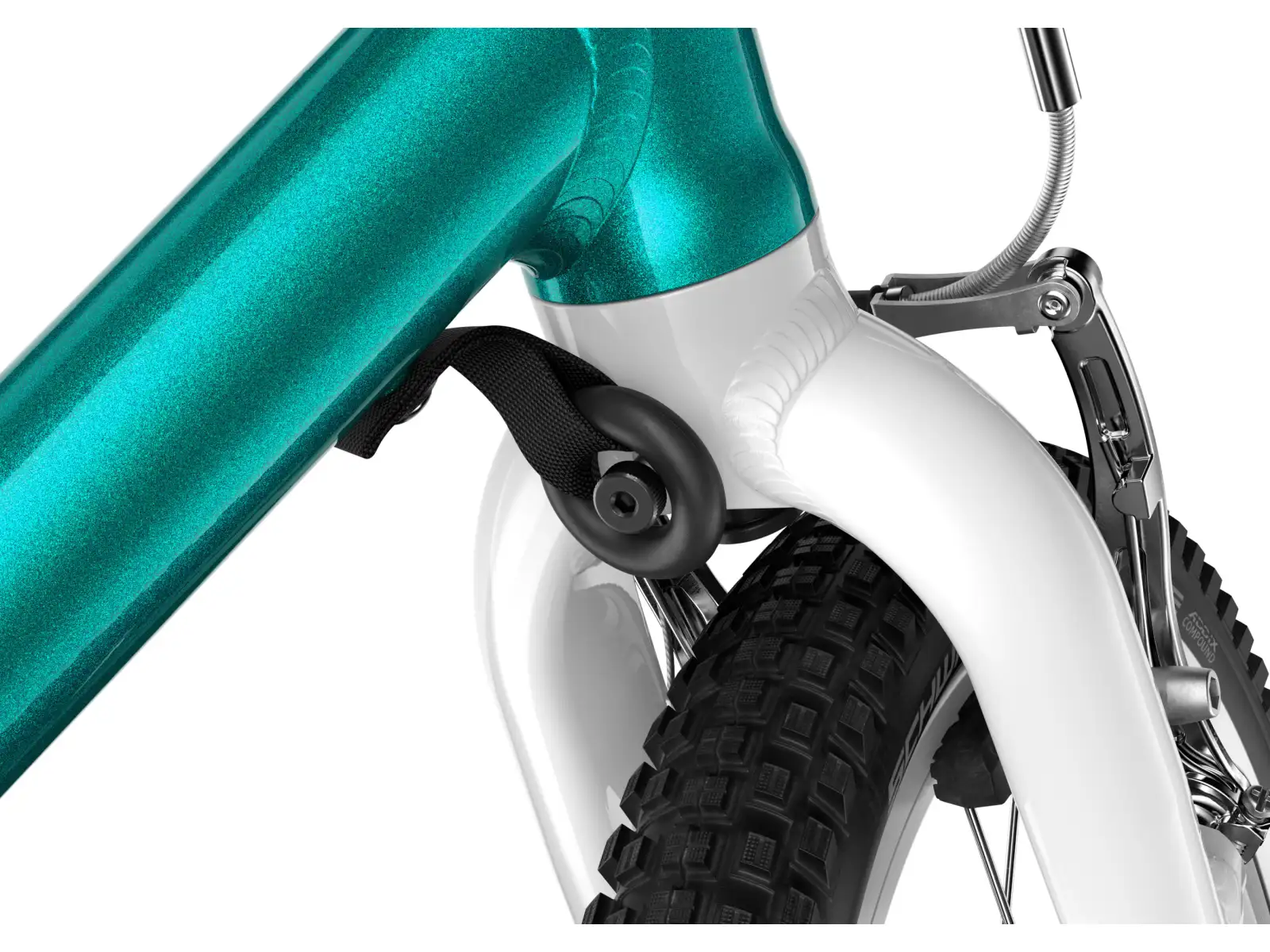 Woom GO 1 Plus Metallic Turquoise 14 children's balance bike