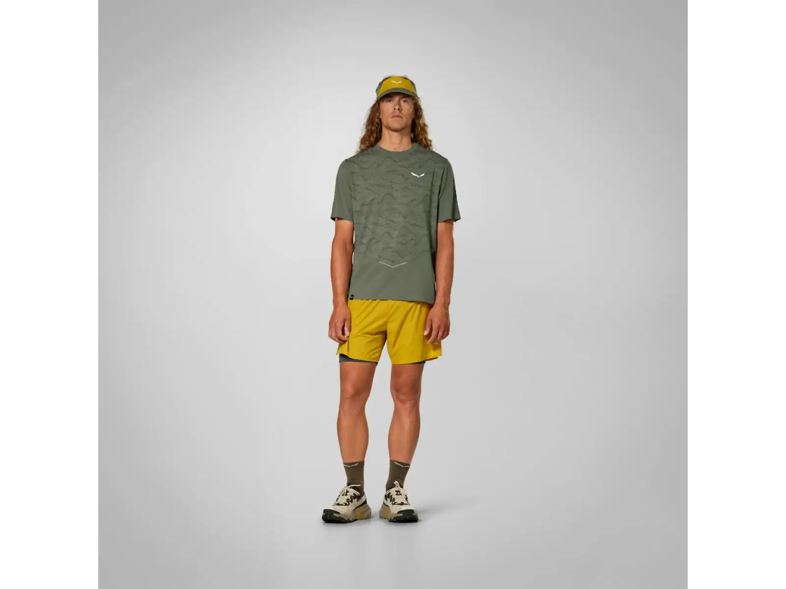 Salewa Pedroc Tech Dry men's short sleeve T-shirt Foaded green
