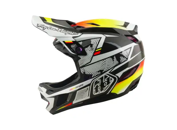 Troy Lee Designs D4 Carbon MIPS helmet Lined up Black