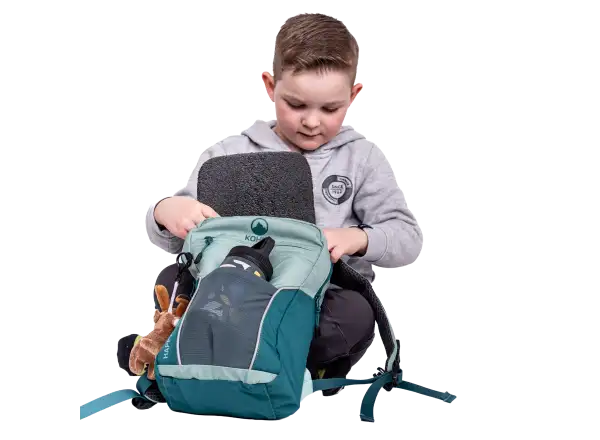 Kohla Happy Rocky 8 children's hiking backpack Beryl Green