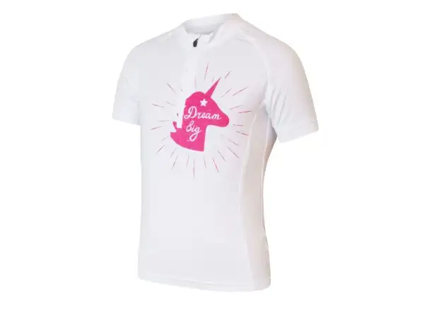 Sensor Coolmax Entry kids jersey short sleeve Snow White Unicorn