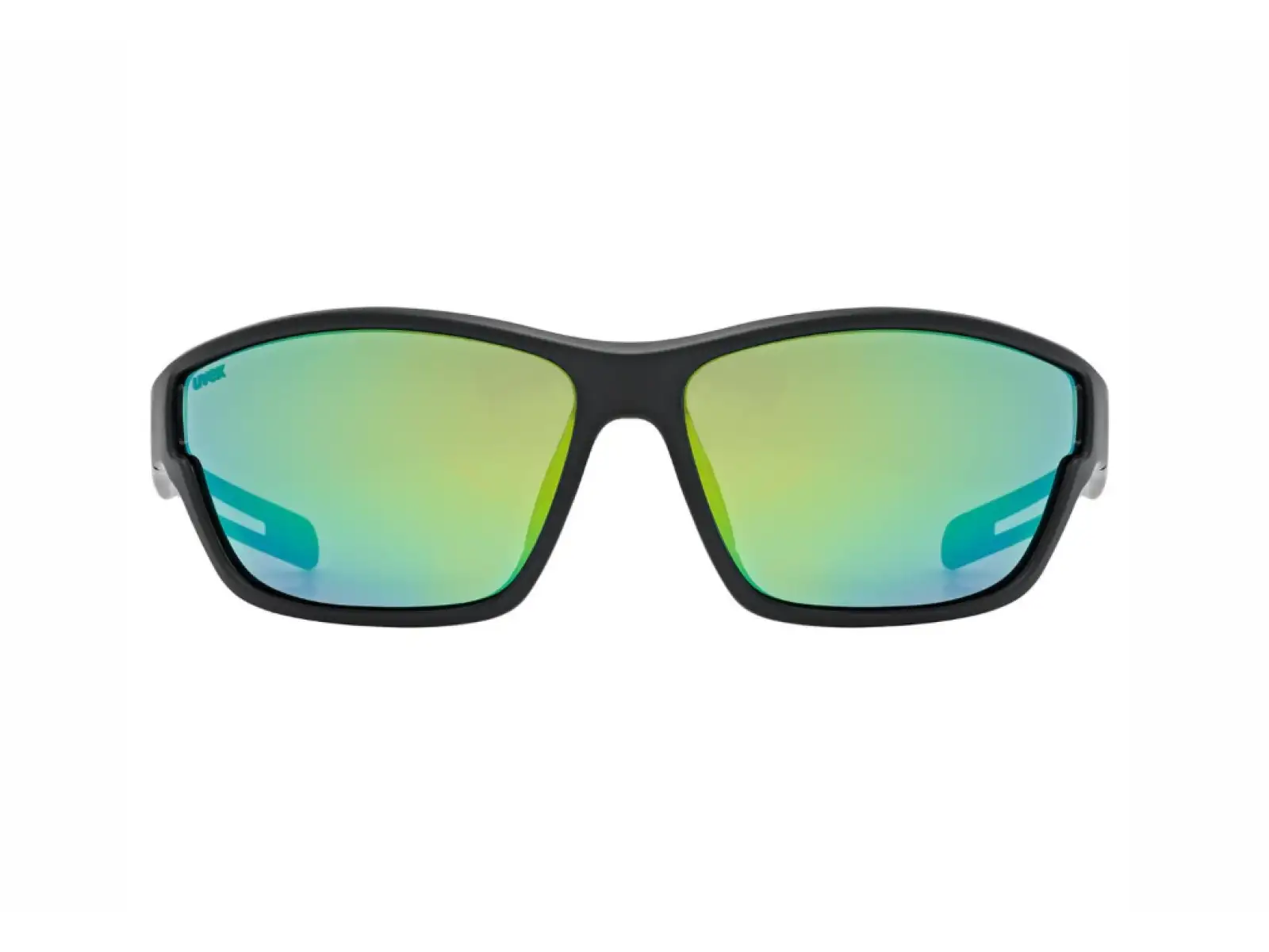 Uvex Sportstyle 806 glasses Black Matt/Mirror Green