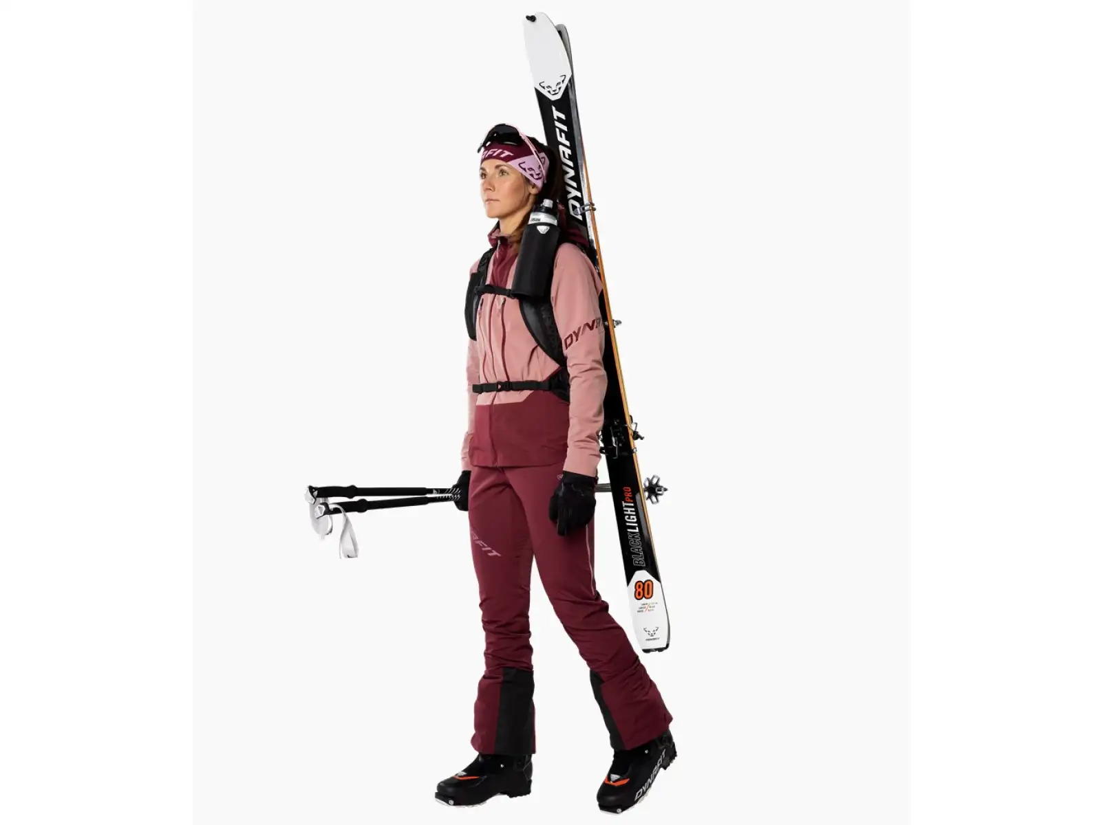 Dynafit TLT Touring Dynastretch women's pants Burgundy