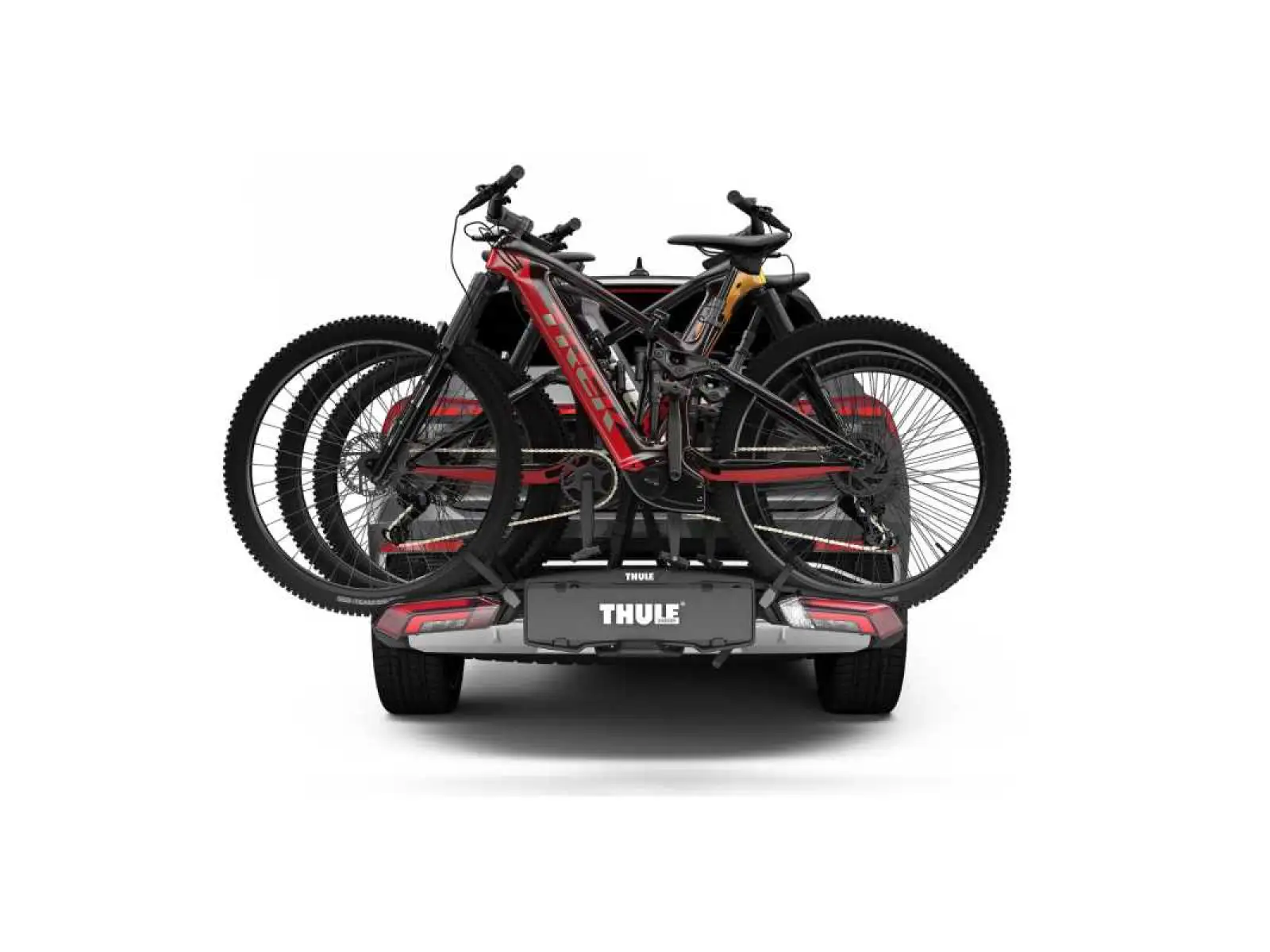 Thule Epos carrier on towbar for 3 bikes