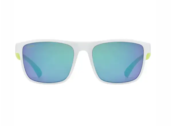Uvex Rookie children's glasses White/Lime Matt/Mirror Green