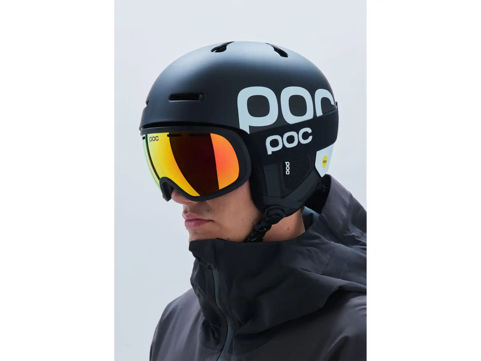 POC Fovea ski goggles Uranium Black/Partly Sunny Orange