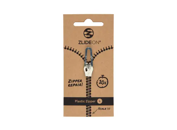 ZlideON repair slider for plastic zippers silver