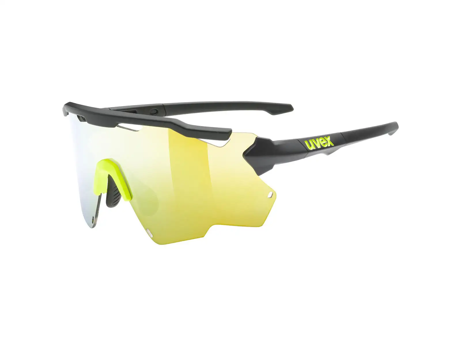UVEX Sportstyle 228 glasses Black Lime Mat / Mirror Yellow (Cat. 3)