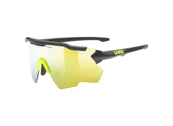 UVEX Sportstyle 228 glasses Black Lime Mat / Mirror Yellow (Cat. 3)